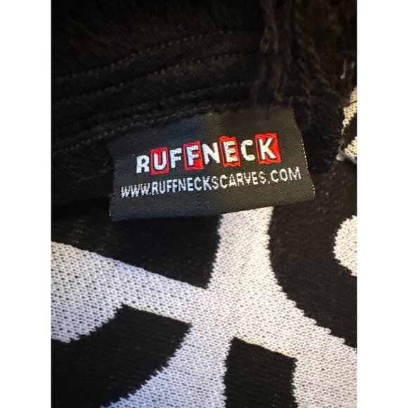 NWT Ruffneck Design People Scarf - Black & White - Picture 3 of 5